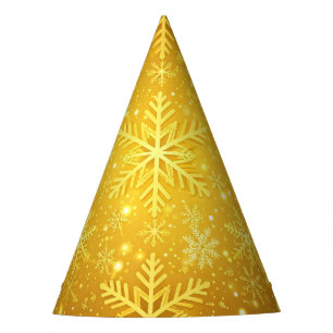 Chapéu De Festa Neve Dourada