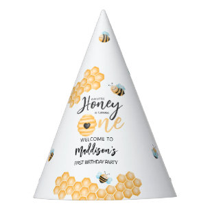 Chapéu De Festa Nosso Pequeno Mel   Bem-vindo ao Primeiro Aniversá