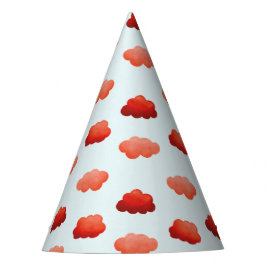 Chapéu De Festa Nuages oranges à l'aquarelle