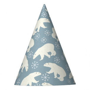 Chapéu De Festa O padrão perfeito dos Ursos Polares de inverno +