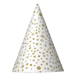 Chapéu De Festa Ochre Confetti Watercolor Party Hat