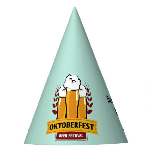 Chapéu De Festa Oktoberfest personalizado name & text party hat