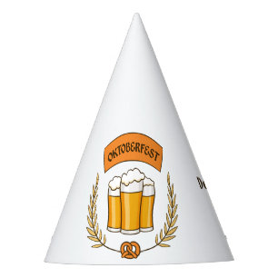 Chapéu De Festa Oktoberfest personalizado name & text party hat