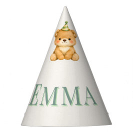 Chapéu De Festa Onederful Bear First Birthday Party Hat