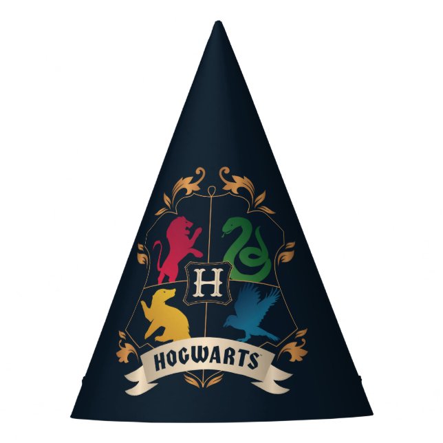Chapéu De Festa Ornamentado HOGWARTS™ House Crest (Frente)