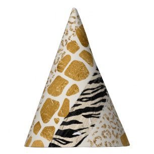 Chapéu De Festa Os animais Safari imprimem o aniversário selvagem