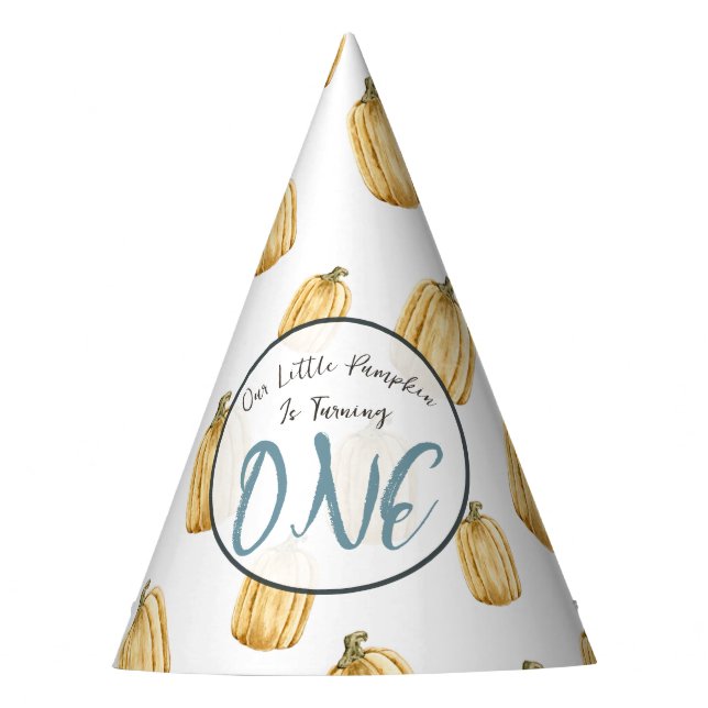 Chapéu De Festa Os Meninos De Abóbora De Aquarelas Cairão (Frente)