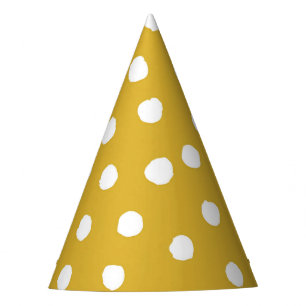 Chapéu De Festa Ouro Rod Dots Party Hat