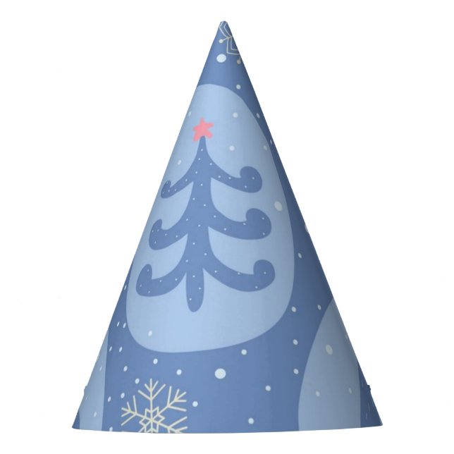 Chapéu De Festa Padrão da árvore de Natal (Frente)