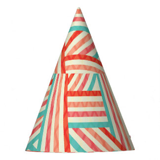 Chapéu De Festa Padrão de Abstrato com distribuição colorida