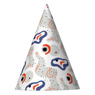 Chapéu De Festa Padrão de Abstrato de na moda e Curbs