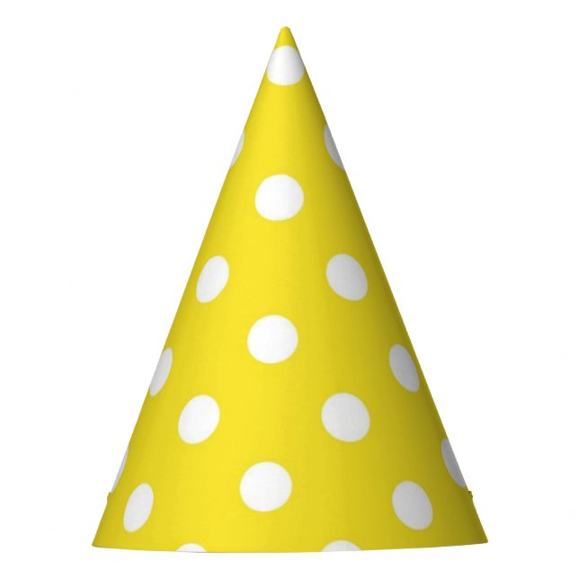 Chapéu De Festa padrão de bolinhas (Frente)