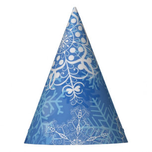 Chapéu De Festa Padrão de flocos de neve