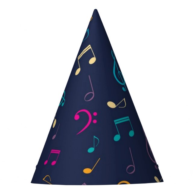 Chapéu De Festa Padrão de música (Frente)