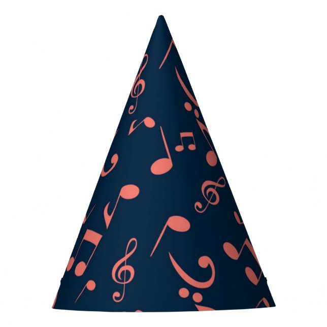 Chapéu De Festa Padrão de música (Frente)