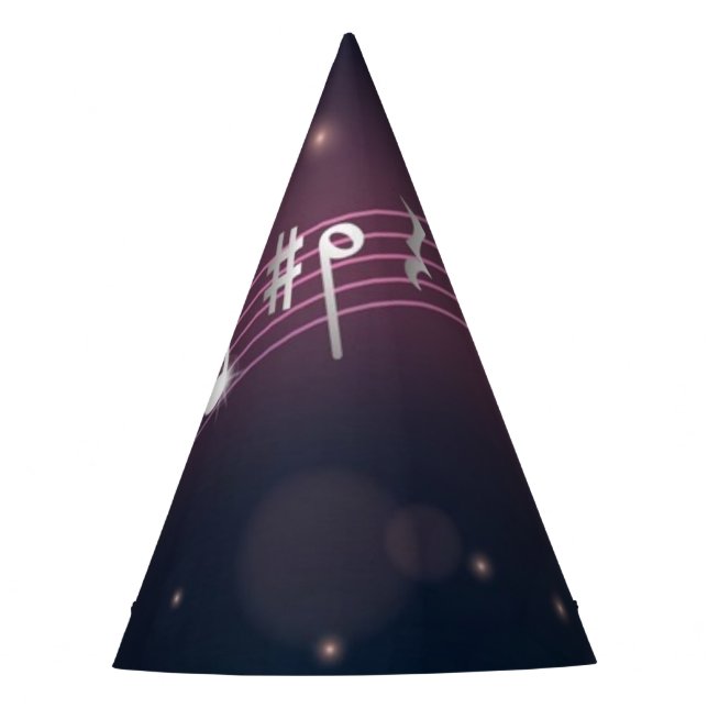 Chapéu De Festa Padrão de música (Frente)