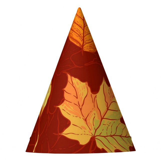 Chapéu De Festa Padrão de outono (Frente)