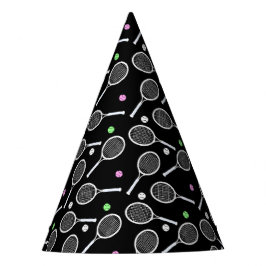 Chapéu De Festa Padrão de Racket de tênis