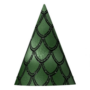Chapéu De Festa Padrão de Réptil Cobra Verde