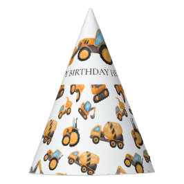 Chapéu De Festa Padrão do Partido do Caminhão de Construção