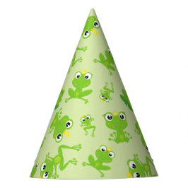 Chapéu De Festa Padrão do sapo, Sapos giros, Sapos verdes, Príncip