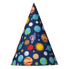 Chapéu De Festa Padrão Espacial, Planetas, Estrelas, Cosmos, Galáx