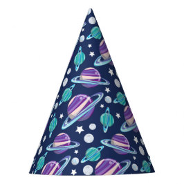 Chapéu De Festa Padrão Espacial, Planetas, Estrelas, Galáxias, Cos