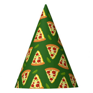 Chapéu De Festa Padrão legal de amantes de pizza