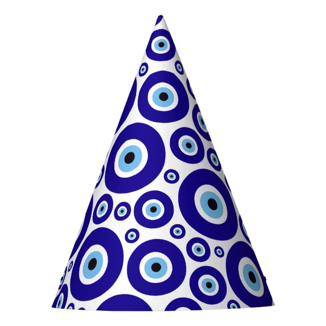 Chapéu De Festa Padrão Olho do Mal, Olho Grego, Olho Turco, Nazar (Frente)