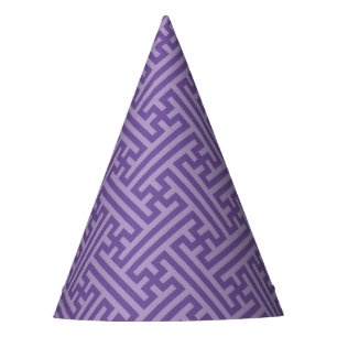 Chapéu De Festa Padrão Sayagata, Japonês, Roxo e Rosa
