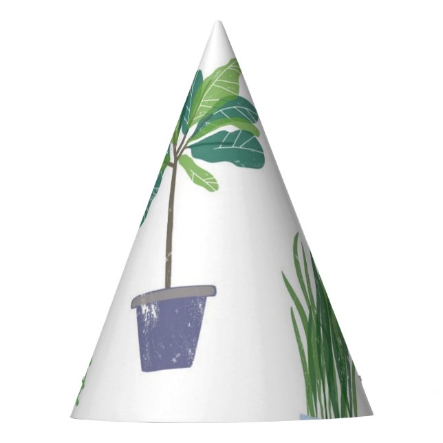 Chapéu De Festa Padrão vegetal (Frente)