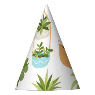 Chapéu De Festa Padrão vegetal