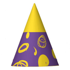 Chapéu De Festa Padrões lineares e manchetes de design