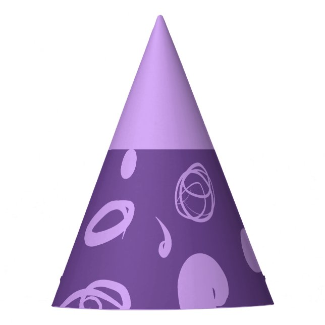 Chapéu De Festa Padrões lineares e manchetes de design (Frente)