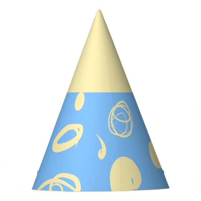 Chapéu De Festa Padrões lineares e manchetes de design (Frente)