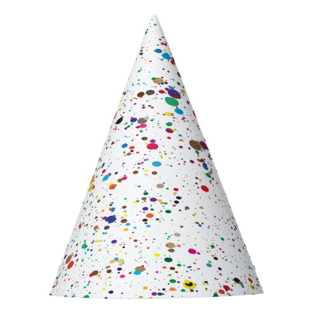 Chapéu De Festa Paint Splatter Party Hat (Frente)