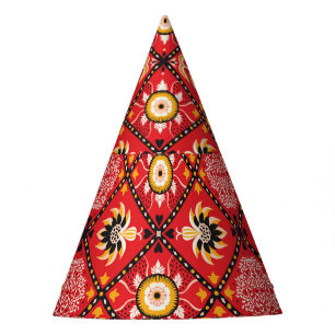 Chapéu De Festa Paixão de Vintage Paisley - Sensação de Seda Asiát