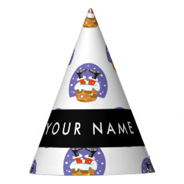 Chapéu De Festa Papai Noel Na Chaminé, Neve, Natal, Ano Novo