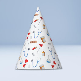 Chapéu De Festa Papel de padrão de graduação de médico enfermeira