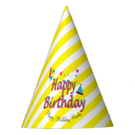 Chapéu De Festa Papelão Que Balões de Aniversário Estrelas