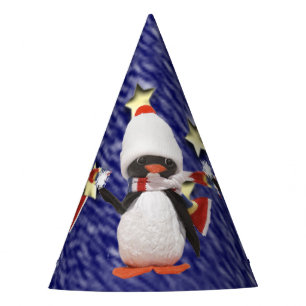 Chapéu De Festa Paraíso adorável do Natal do ornamento do pingui