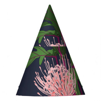 Chapéu De Festa Paraíso Tropical: Folhas Exóticas e Flores