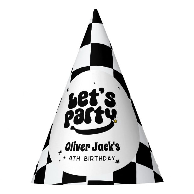 Chapéu De Festa Parceiro de vamos, cara feliz Aniversário (Frente)