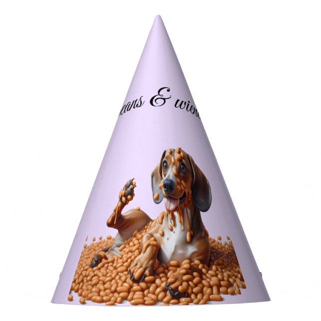 Chapéu De Festa Partido Dachshund (Frente)