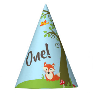 Chapéu De Festa Partido de primeiro aniversario bonito da floresta