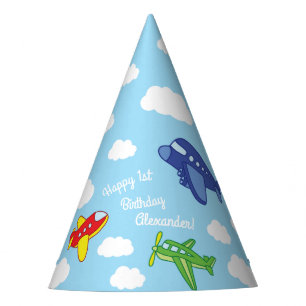 Chapéu De Festa Partido de primeiro aniversario bonito dos aviões
