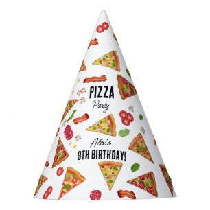 Chapéu De Festa Partido Tema da Pizza - Festa de Aniversário de cr
