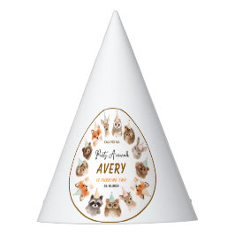 Chapéu De Festa Party Animals 2nd Birthday | Cute Jungle Animal