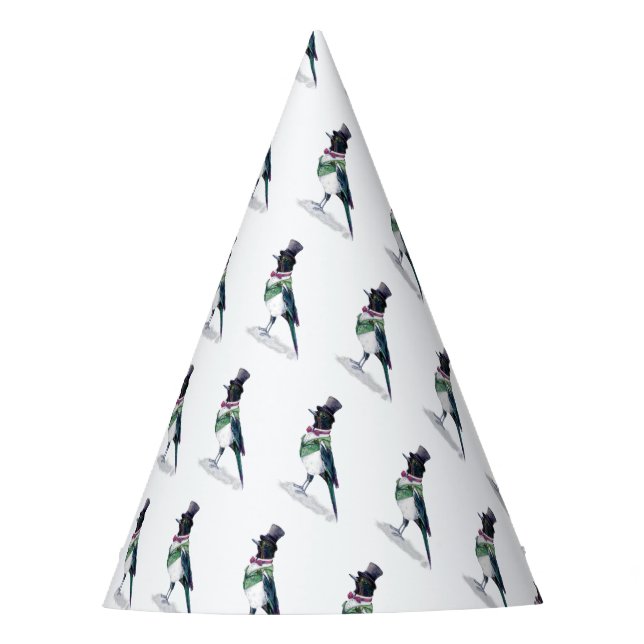 Chapéu De Festa Pássaro Mágico Vitoriano (Frente)