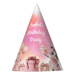 Chapéu De Festa Pastel Animal Birthday Party Hat